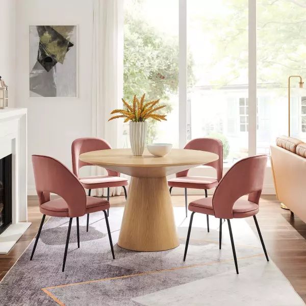 EEI-6102-OAK Provision 47" Round Dining Table in Oak