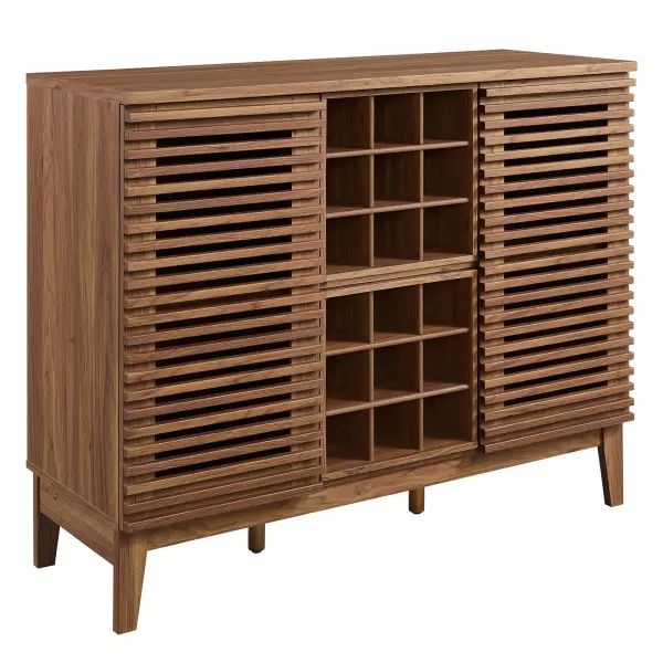 EEI-6156-WAL Render Bar Cabinet