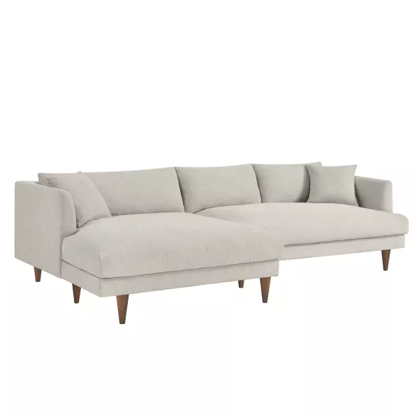 EEI-6611-HEI Zoya Left-Facing Down Filled Overstuffed Sectional Sofa