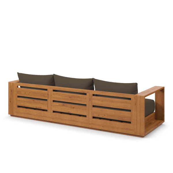 Eei 6784 Nat Coa Tahoe Outdoor Patio Acacia Wood Sofa By Modway In Brown 6