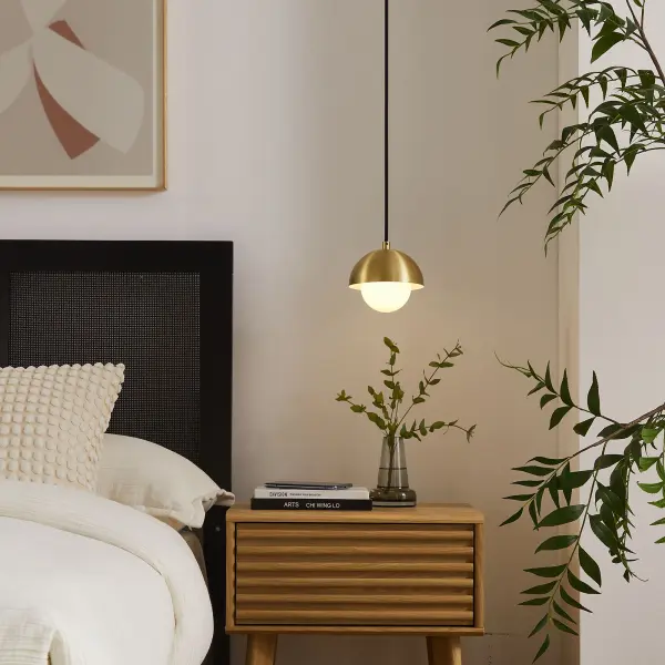 EEI-6870-BRA Eclipse Globe Pendant Light by Modway