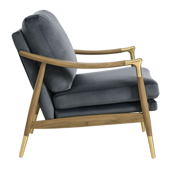 Eei 7056 Cab Wal Langford Performance Velvet Accent Armchair By Modway In Blue 4