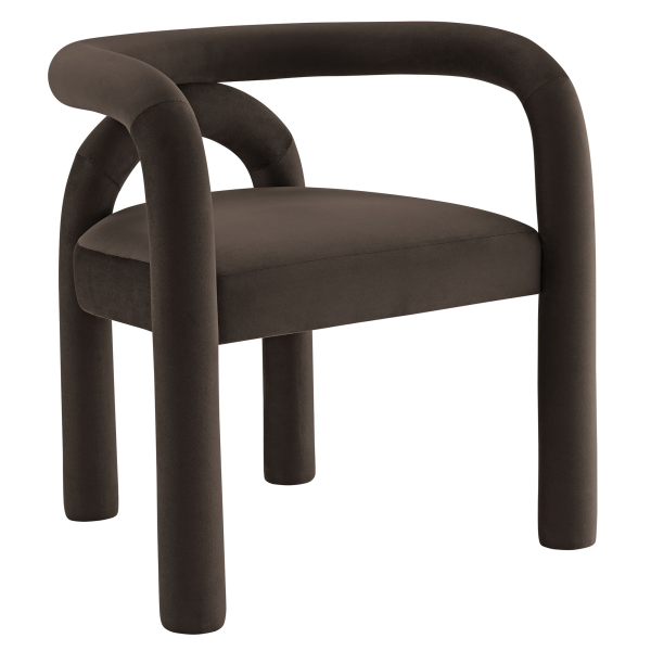 EEI-7104-COA Astrid Performance Velvet Dining Chair by Modway in Brown