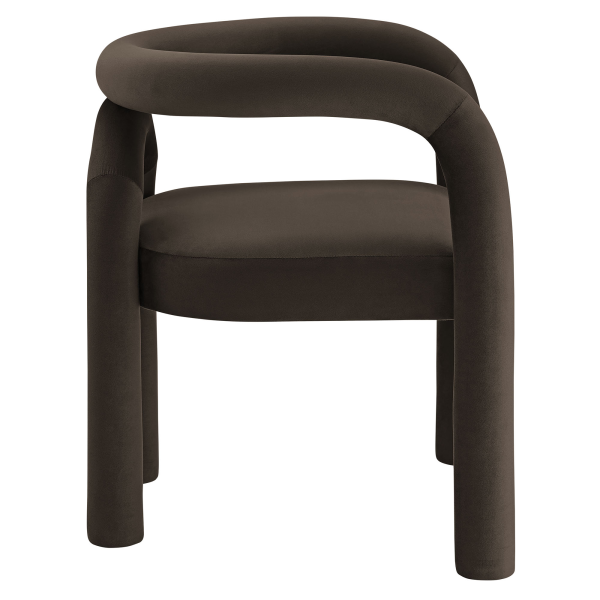 Eei 7104 Coa Astrid Performance Velvet Dining Chair By Modway In Brown 4