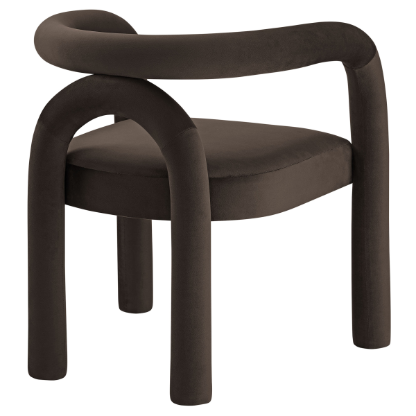 Eei 7104 Coa Astrid Performance Velvet Dining Chair By Modway In Brown 5