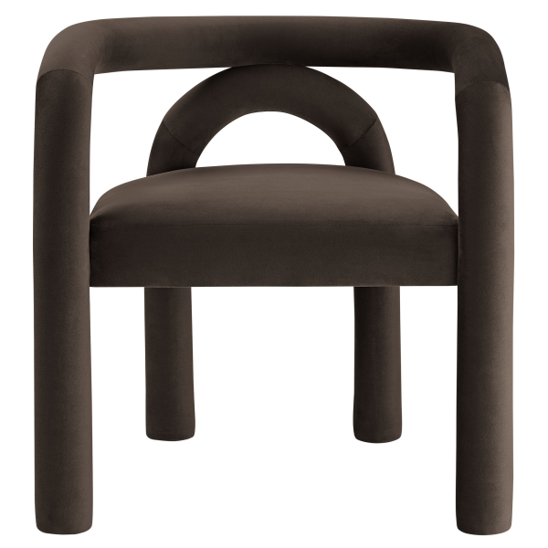 Eei 7104 Coa Astrid Performance Velvet Dining Chair By Modway In Brown 6