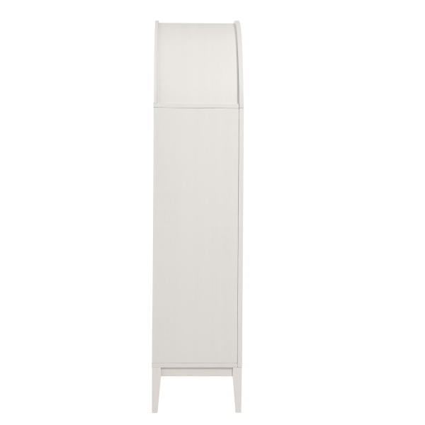 Eei 7168 Ivo Oak Nolan 74 Tall Wide Arched Storage Display Cabinet By Modway In White 4