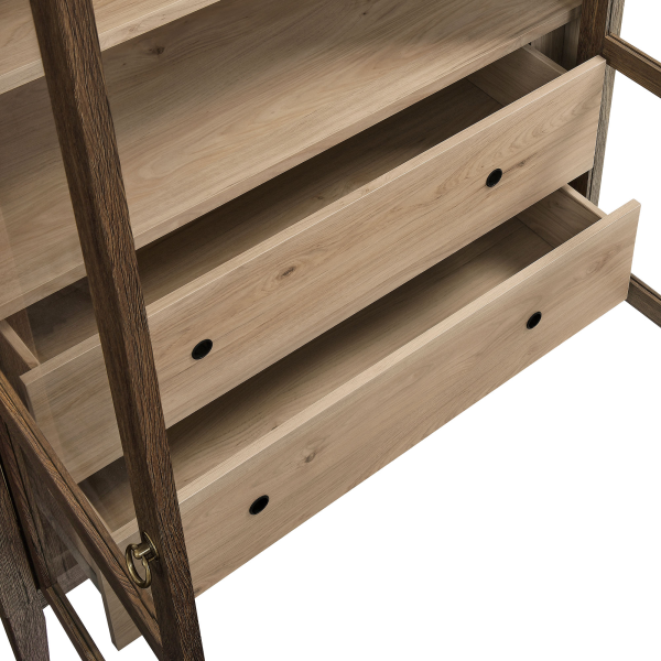 Eei 7168 Wal Loa Nolan 74 Tall Wide Arched Storage Display Cabinet By Modway In Brown 7