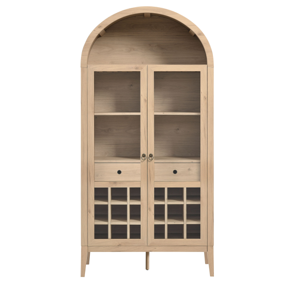 Eei 7203 Loa Nolan Arched Bar Cabinet By Modway In Natural 5
