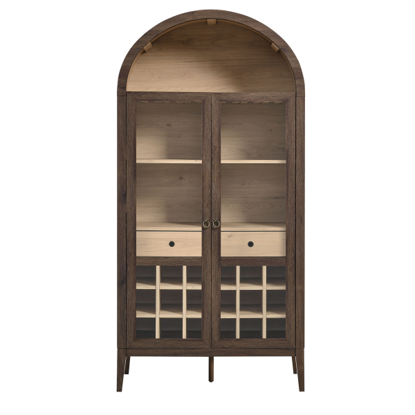 Eei 7203 Wal Loa Nolan Arched Bar Cabinet By Modway In Brown 5