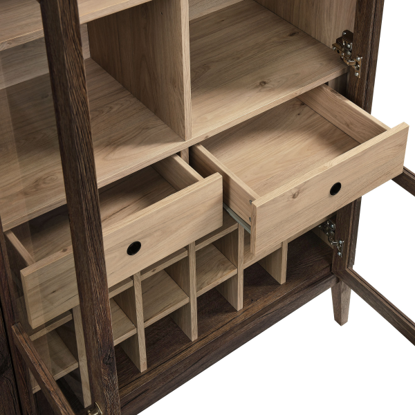 Eei 7203 Wal Loa Nolan Arched Bar Cabinet By Modway In Brown 7