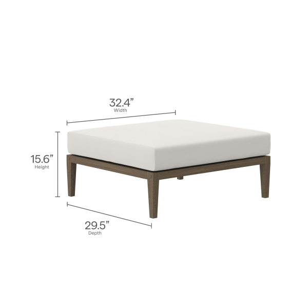 Eei 7273 Wgr Whi Northlake Outdoor Patio Teak Wood Loveseat And Ottoman Set By Modway 3