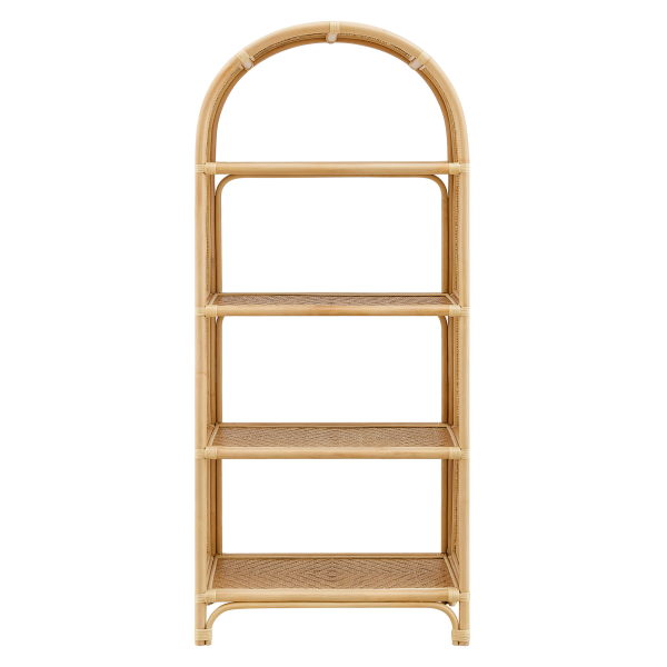 Eei 7363 Nat Celeste 67 Inch Tall Arched Natural Rattan Bookshelf By Modway In Natural 5
