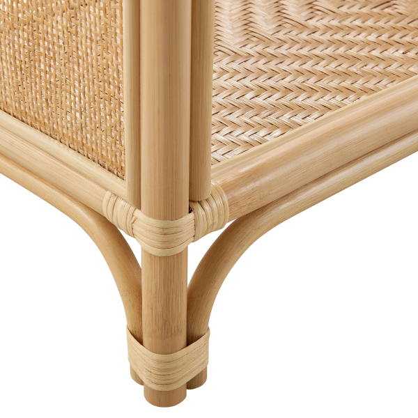 Eei 7363 Nat Celeste 67 Inch Tall Arched Natural Rattan Bookshelf By Modway In Natural 6