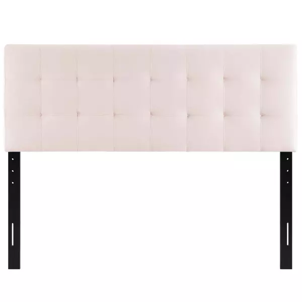 MOD-6120-PNK Lily Queen Biscuit Tufted Performance Velvet Headboard Pink