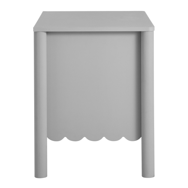 Mod 7206 Lgr Emmeline Scalloped 2 Drawer Nightstand By Modway In Gray 4