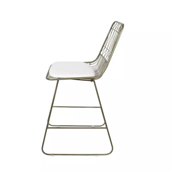 307599 Niez Outdoor Wire Counter Stools With Cushions Set Of 2 Light Brass And Ivory 4