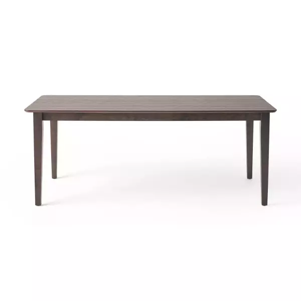 65643.00GRY Dickinson Rectangular 8 Seat Farmhouse Dining Table, Gray Finish