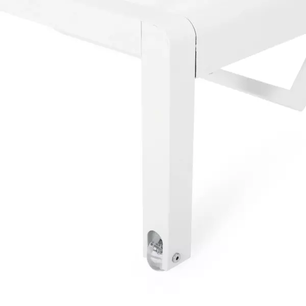 311725 Cape Coral Outdoor Chaise Lounge Set Of 2 White 5