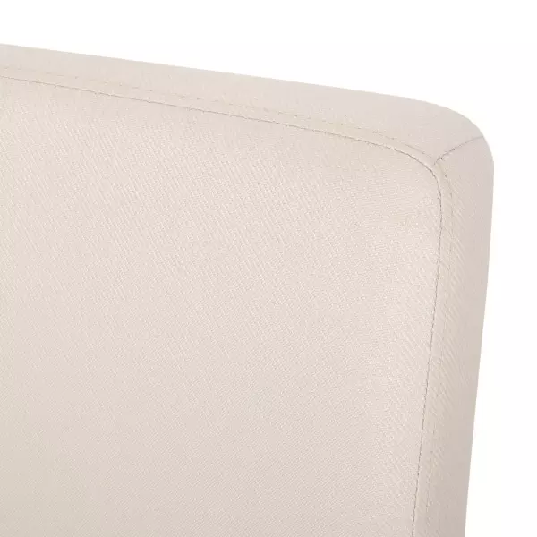 313860 Kuna Contemporary Upholstered Dining Chair Set Of 2 Beige And Espresso 5