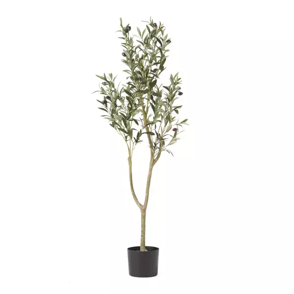 70526.00 Taos 4' x 1.5' Artificial Olive Tree, Green