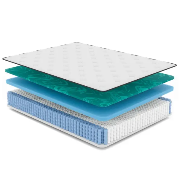 B05165523 Diamond Zen Cool Gel Mattress Conforming Memory Foam Hybrid With Luxurious Euro Top 11 Medium Feel Twin In 5