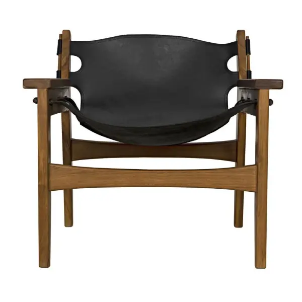 Ae 235t Noir Nomo Chair Teak With Leather 3