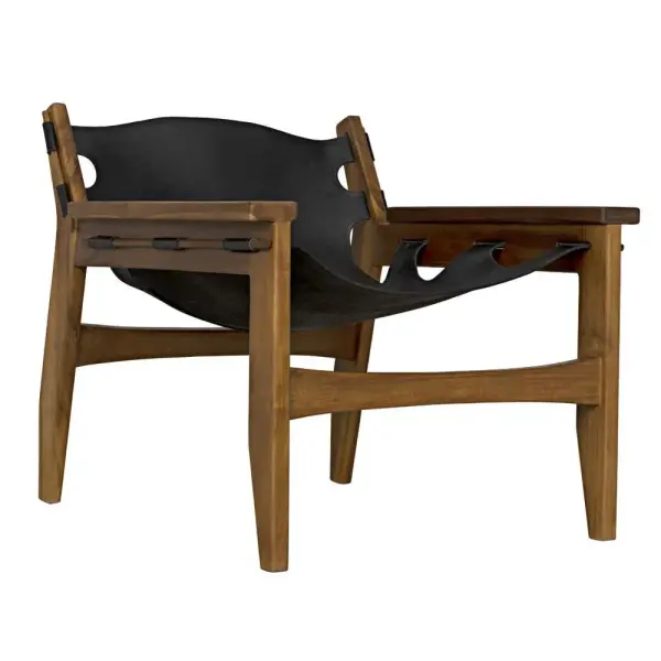 Ae 235t Noir Nomo Chair Teak With Leather 5