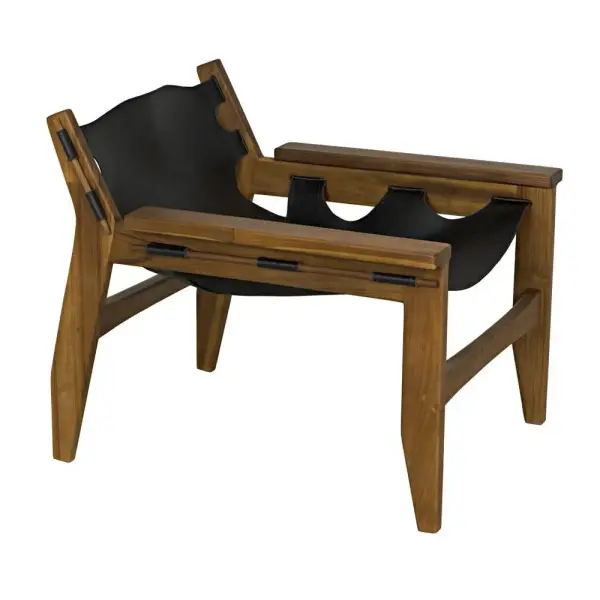 Ae 235t Noir Nomo Chair Teak With Leather 6