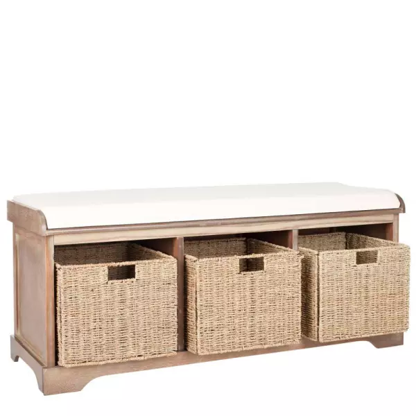 AMH5733B Lonan  Wicker Storage Bench