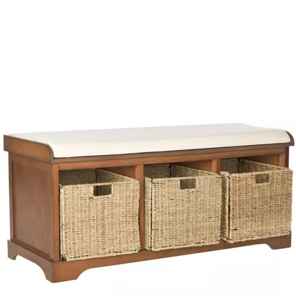 AMH5733D Lonan  Wicker Storage Bench
