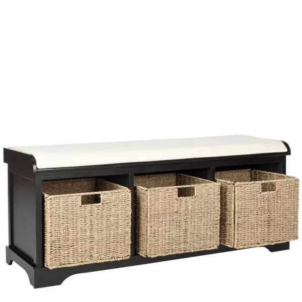 AMH5733E Lonan  Wicker Storage Bench