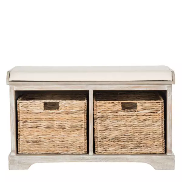 AMH5736G Freddy Wicker Storage Bench