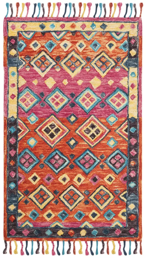 APN138A-3R Aspen APN138A Orange Bohemian Rug