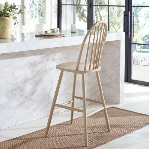 BST3301C Omaha Bar Stool in Khaki by Safavieh