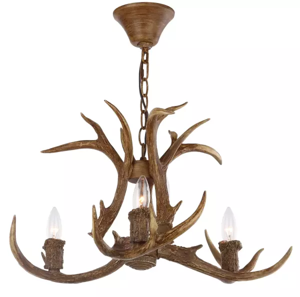 CHA4002A Makani Antler Chandelier by Safavieh