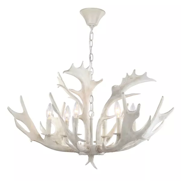 CHA4003A Birch Faux Antler Chandelier by Safavieh