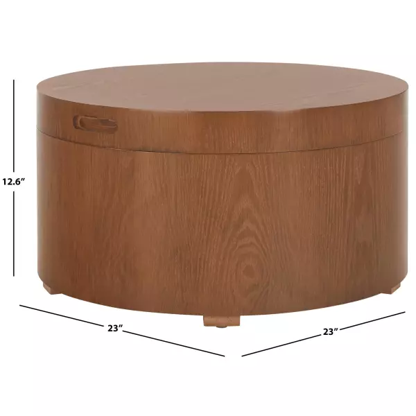 Cof9704c Rafaela Round Tray Top Coffee Table With Storage 7