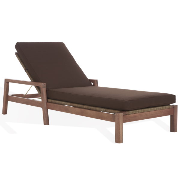 CPT1027C Donnamaria Wicker Sun Lounger in Brown