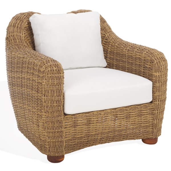 CPT2109A Melbourne Wicker Patio Chair in White