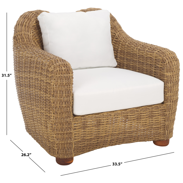 Cpt2109a Melbourne Wicker Patio Chair In White 13