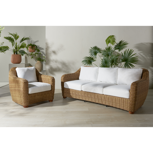 Cpt2109a Melbourne Wicker Patio Chair In White 5