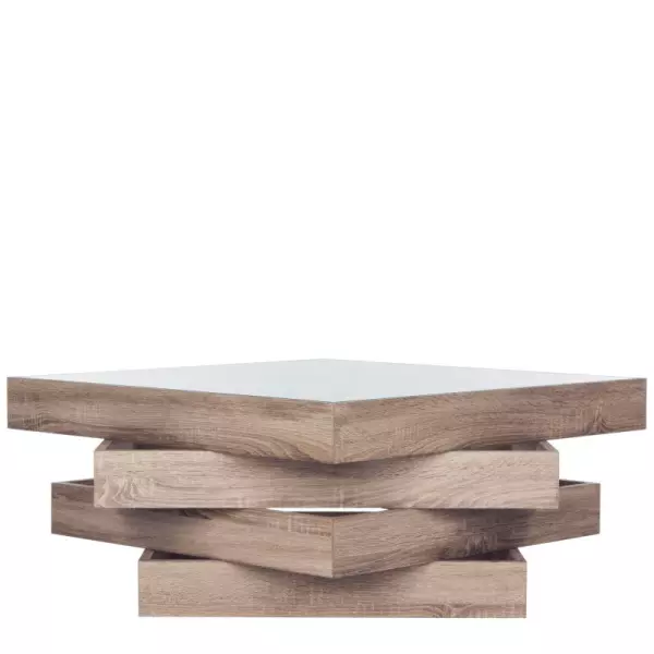 FOX4250A Anwen Mid Century Geometric Wood Coffee Table