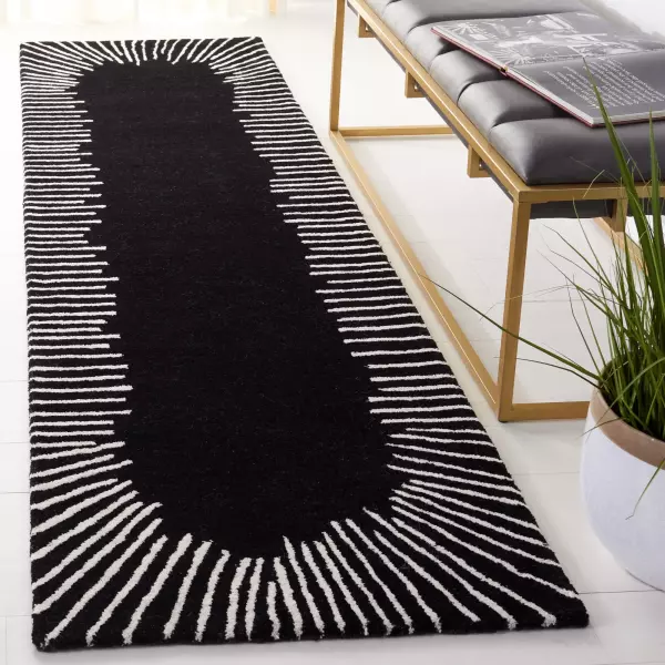 FTV129Z-28 Fifth Avenue FTV129Z  Black Contemporary Rug