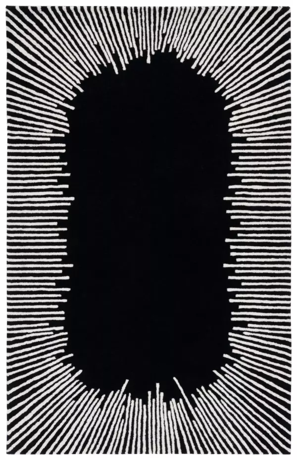 Fifth Avenue FTV129Z  Black Contemporary Rug