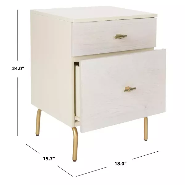 Nst5002e Genevieve 2 Drawer Nightstand 9