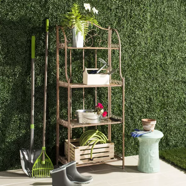 PAT5014A Amaris Wrought Iron  4 Tier Outdoor Bakers Rack
