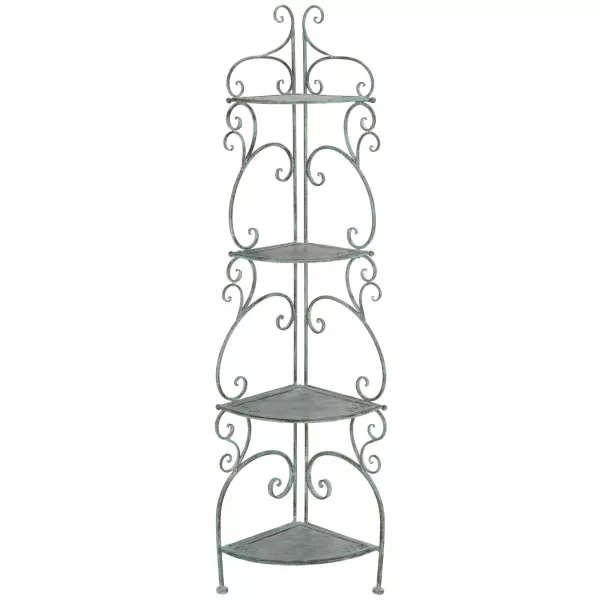 PAT5034D Turuca 4 Tier Corner Shelf Unit