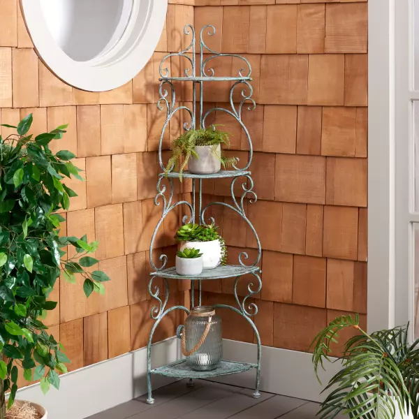PAT5034D Turuca 4 Tier Corner Shelf Unit
