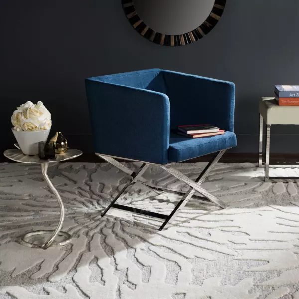 FOX2033A Celine Chrome Cross Leg Chair